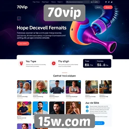 Interface e usabilidade do site 70vip
