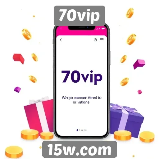 Plataforma 70vip oferece promoções para novos usuários